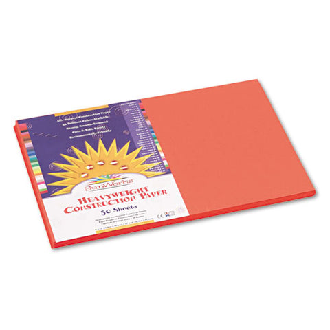 Construction Paper, 58lb, 12 X 18, Orange, 50-pack
