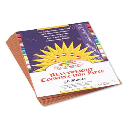 Construction Paper, 58lb, 9 X 12, Light Brown, 50-pack