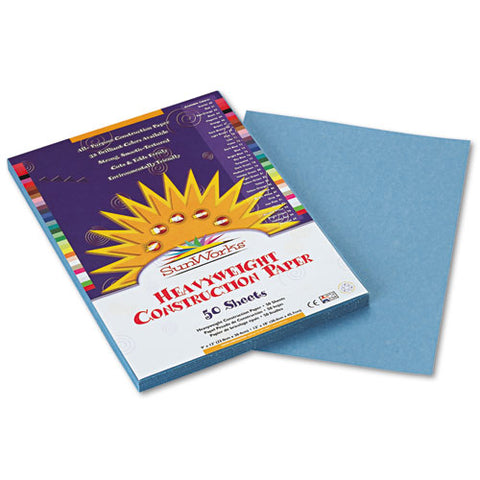 Construction Paper, 58lb, 9 X 12, Sky Blue, 50-pack