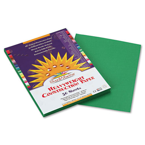 Construction Paper, 58lb, 9 X 12, Holiday Green, 50-pack