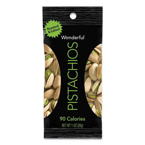 Wonderful Pistachios, Roasted And Salted, 1 Oz Pack, 12-box