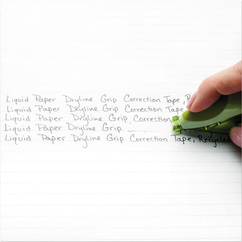 Dryline Grip Correction Tape, Recycled Dispenser, 1-5" X 335", 2-pack