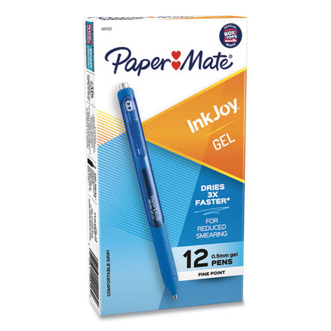 Inkjoy Retractable Gel Pen, Medium 0.7mm, Assorted Ink-barrel, 6-set