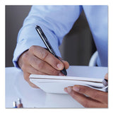Inkjoy Retractable Gel Pen, Micro 0.5mm, Blue Ink-barrel, Dozen