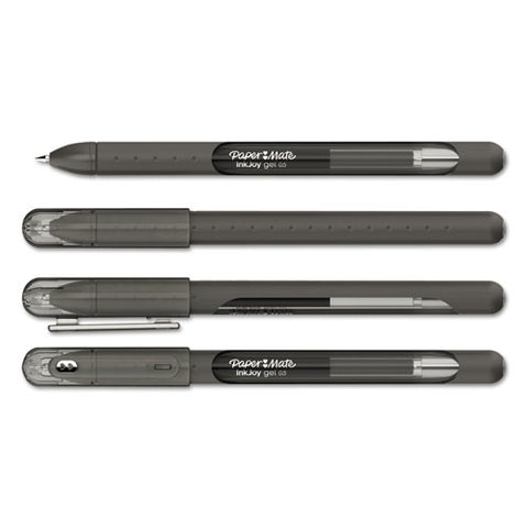 Inkjoy Stick Gel Pen, Medium 0.7 Mm, Black Ink-barrel, Dozen