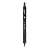 Profile Retractable Gel Pen, Bold 1 Mm, Black Ink, Translucent Black Barrel, Dozen