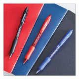 Profile Retractable Gel Pen, Medium 0.7 Mm, Black Ink, Translucent Black Barrel, Dozen