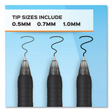 Profile Retractable Gel Pen, Fine 0.5 Mm, Blue Ink, Translucent Blue Barrel, Dozen