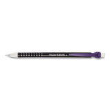 Write Bros Mechanical Pencil, 0.7 Mm, Hb (#2), Black Lead, Black Barrel With Assorted Clip Colors, 24-pack