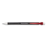 Write Bros Mechanical Pencil, 0.7 Mm, Hb (#2), Black Lead, Black Barrel With Assorted Clip Colors, 24-pack