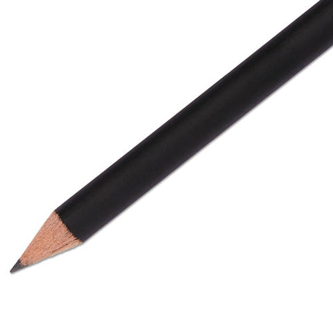 Mirado Black Warrior Pencil, Hb (#2), Black Lead, Black Matte Barrel, Dozen