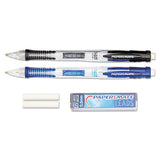 Clear Point Mechanical Pencil, 0.5 Mm, Hb (#2.5), Black Lead, Randomly Assorted Barrel Colors, 2-pack