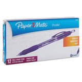 Profile Retractable Ballpoint Pen, Bold 1.4mm, Purple Ink-barrel, Dozen
