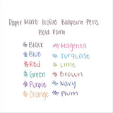 Profile Retractable Ballpoint Pen, Bold 1.4mm, Purple Ink-barrel, Dozen
