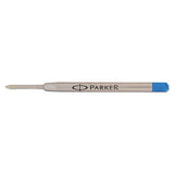 Refill For Parker Ballpoint Pens, Fine Point, Blue Ink