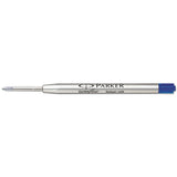 Refill For Parker Ballpoint Pens, Fine Point, Blue Ink