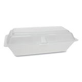 Foam Hinged Lid Containers, Single Tab Lock Hoagie, 9.75 X 5 X 3.25, White, 560-carton