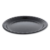 Laminated Foam Dinnerware, Plate, 10.25" Diameter, Black, 540-carton