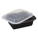 Versatainers, 12 Oz, 4.5 X 5.5 X 1.75, Black-clear, 150-carton