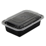 Versatainers, 24 Oz, 5 X 7.25 X 2, Black-clear, 150-carton