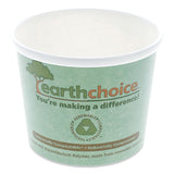 Earthchoice Compostable Container, Medium Soup, 12 Oz, 3.63" Diameter X 3.63"h, Teal, 500-carton