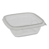 Earthchoice Recycled Pet Square Base Salad Containers, 12 Oz, 5 X 5 X 1.63, Clear, 504-carton