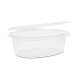 Earthchoice Pet Hinged Lid Deli Container, 48 Oz, 8.88 X 7.25 X 2.94, Clear, 190-carton
