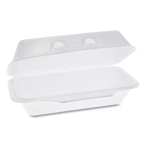 Smartlock Foam Hinged Containers, Medium, 8.75 X 4.5 X 3.13, White, 440-carton