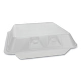 Smartlock Foam Hinged Containers, Large, 3-compartment, 9 X 9.25 X 3.25, White, 150-carton