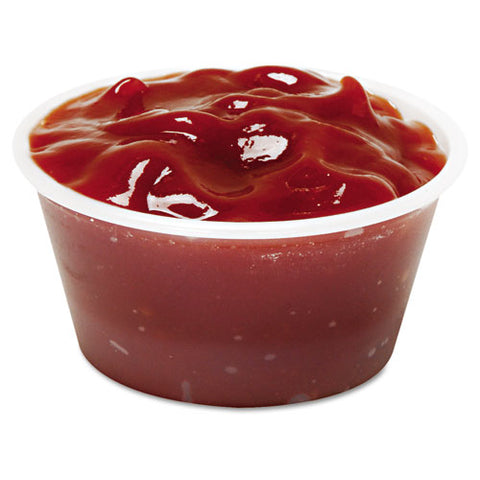 Plastic Soufflé-portion Cups, 2oz, Translucent, 200-bag, 12 Bags-carton