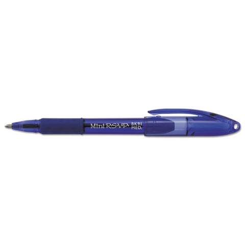 R.s.v.p. Mini Stick Ballpoint Pen, Medium 1mm, Assorted Ink-barrel, 24-pack