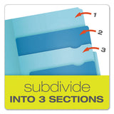 Divide It Up File Folders, 1-2-cut Tabs, Letter Size, Assorted, 24-pack