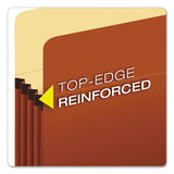 Standard Expanding File Pockets, 1.75" Expansion, Letter Size, Red Fiber, 25-box