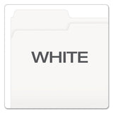 Colored File Folders, 1-3-cut Tabs, Letter Size, White, 100-box