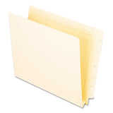 Manila End Tab Expansion Folders, Straight Tab, Letter Size, 50-box