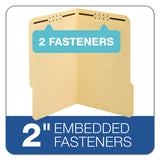 Top Tab 2-fastener Folder, 1-3-cut Tabs, Legal Size, Manila, 50-box