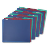Poly Top Tab File Guides, 1-3-cut Top Tab, January To December, 8.5 X 11, Assorted Colors, 12-set
