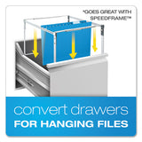 Colored Reinforced Hanging Folders, Letter Size, 1-5-cut Tab, Red, 25-box