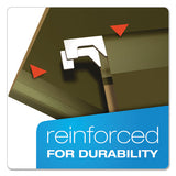 Extra Capacity Reinforced Hanging File Folders With Box Bottom, Legal Size, 1-5-cut Tab, Standard Green, 25-box
