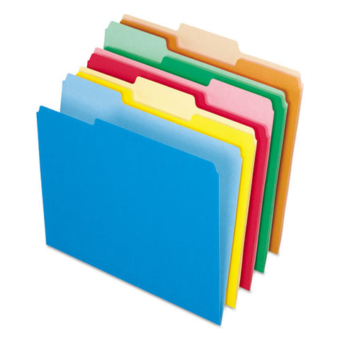 Interior File Folders, 1-3-cut Tabs, Letter Size, Assortment 2, 100-box