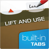 Ready-tab Extra Capacity Reinforced Colored Hanging Folders, Legal Size, 1-6-cut Tab, Standard Green, 20-box
