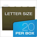Ready-tab Extra Capacity Reinforced Colored Hanging Folders, Legal Size, 1-6-cut Tab, Standard Green, 20-box