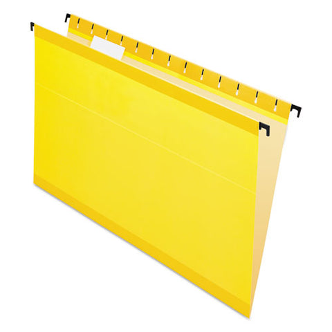 Surehook Hanging Folders, Legal Size, 1-5-cut Tab, Yellow, 20-box