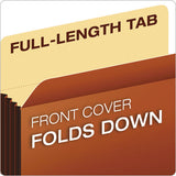 File Pocket W- Tyvek, 3.5" Expansion, Legal Size, Redrope, 10-box