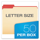 Color Tab File Folders, 1-3-cut Tabs, Letter Size, Manila, 50-box