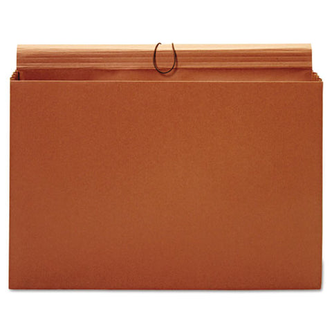 Expanding Wallet, 3.5" Expansion, 1 Section, Tabloid Size, Brown
