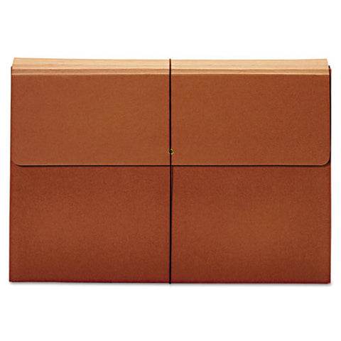 Expanding Wallet, 3.5" Expansion, 1 Section, Tabloid Size, Brown