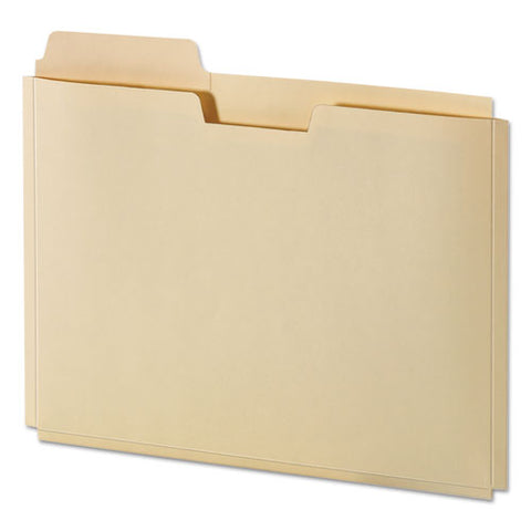File Folder Pocket, 0.75" Expansion, Letter Size, Manila, 10-pack