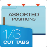 Heavy-duty Pressboard Folders With Embossed Fasteners, Legal Size, Blue, 25-box