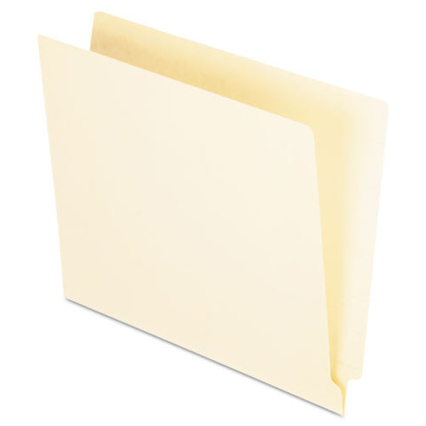 Manila End Tab Folders, 9.5" Front, 1-ply Straight Tabs, Letter Size, 100-box